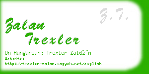 zalan trexler business card